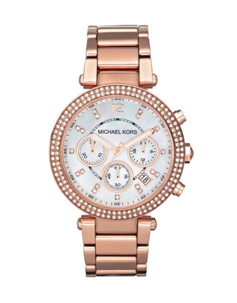 michael kors horloge dames zirkonia|michael kors leather watches.